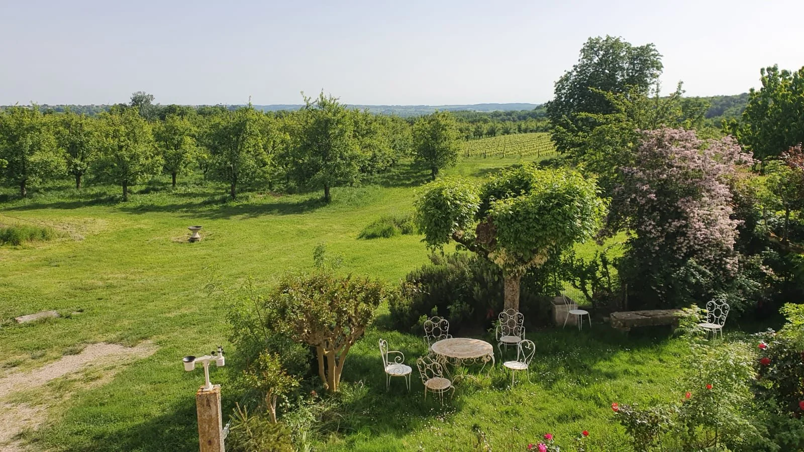 Jardin de l’hébergement au domaine